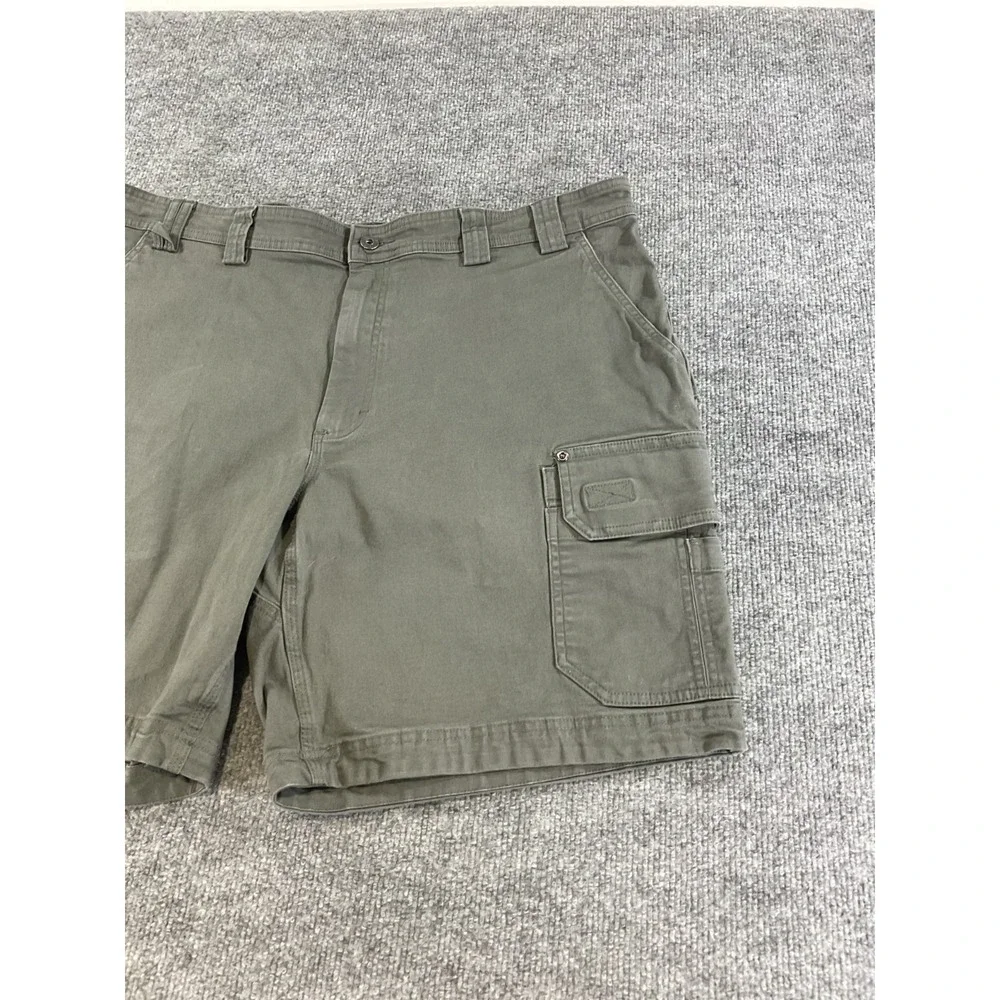 Duluth Trading Flex Fire Hose Cargo Shorts Men's 42 Relaxed Fit Gray Utility